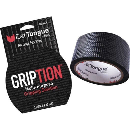 CatTongue Grips Gription 10 Ft. Black Non-Abrasive Anti-Slip Roll
